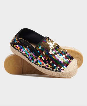 Superdry Polly Flatform Espadrille Női Cipő Színes | XRKYS7426